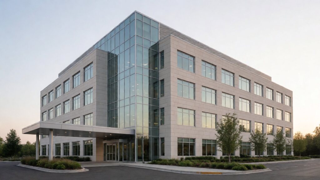 Modern commercial building