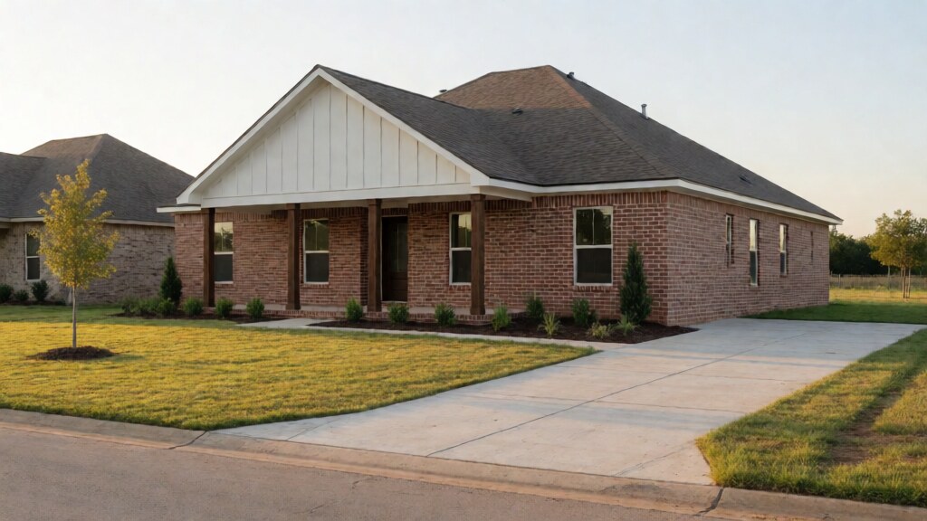 Newly built residential home